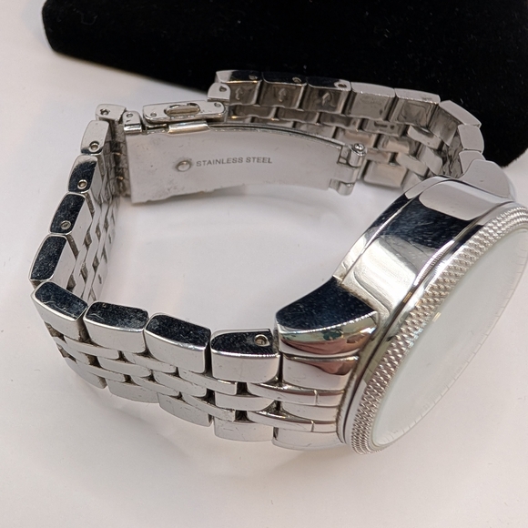 MICHAEL KORS Watch Stainless Steel with Rhinestone and Mother of Pearl on Face - Picture 8 of 9